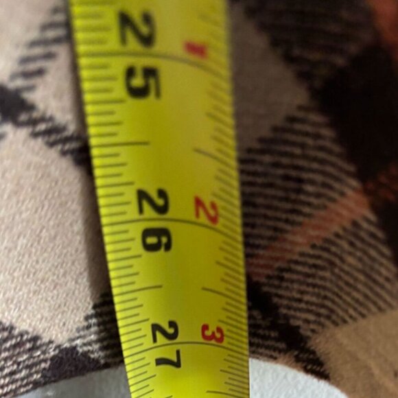 Zac And Rachel  Women Plaid A lined Side zip Winter Skirt Brown Size 10 - Picture 4 of 10